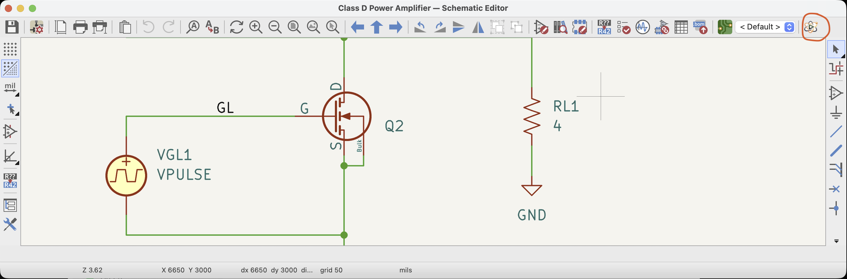 KiCad Schematic Editor